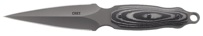 CRKT Shrill 4.77" Dual-Edge TiN Blade Knife with Sheath