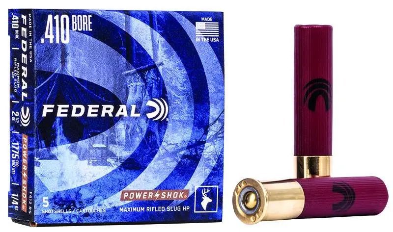 Federal Premium Ammunition Power-Shok 410 Gauge 2.50 In 1/4 oz Rifled Slug