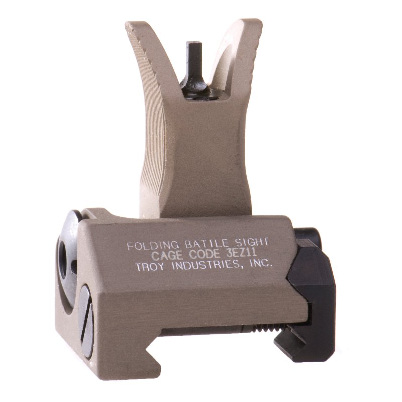 Troy SSIG-FBS-FMFT-00 Flip-Up Front Sight 1.34" Aluminum Dark Earth