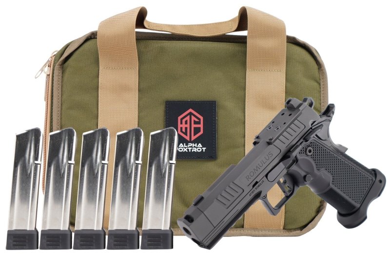 AF AF1911 Romulus 9mm 3.50 In 21rd Black DLC Threaded Compensated Barrel