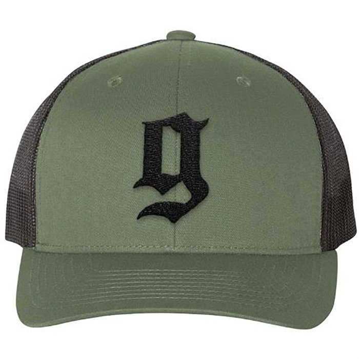GBRS Group HAT-PUFF-GRNBLK Trucker Hat Loden