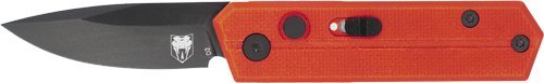 Cobratec Stinger Folder 1.9" Red/Black D2 Blade SD Button CTSTRRED
