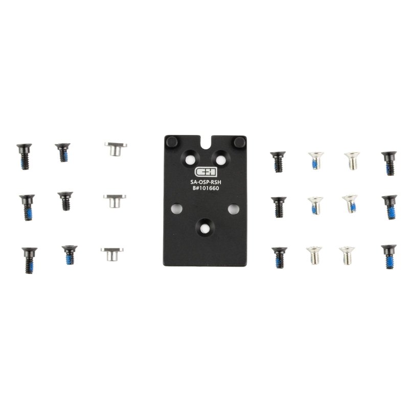 C&H Precision SA-OSP-RSH Optic Mount Plate for Springfield XD-M, Black