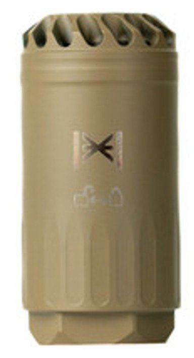 HUXWRX 3530 7.62 5/8x24 FDE Blast Deflector + Flash Hider