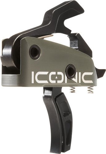 Rise Armament T22GRN Two-Stage Curved Trigger 2lb Green