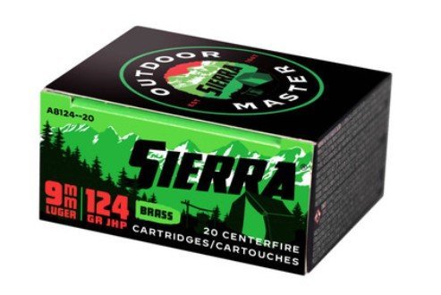 Sierra A8460 Outdoor Master 40 S&W 180gr JHP Ammo 20 Rounds