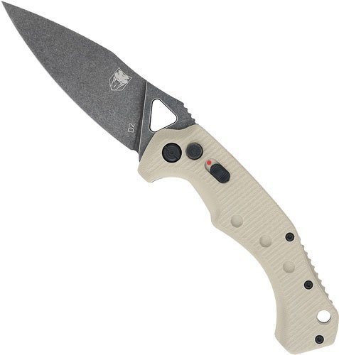CobraTec TANAFRYK Ryker 3.75" D2 Steel Blade, Tan G10 Handle Knife