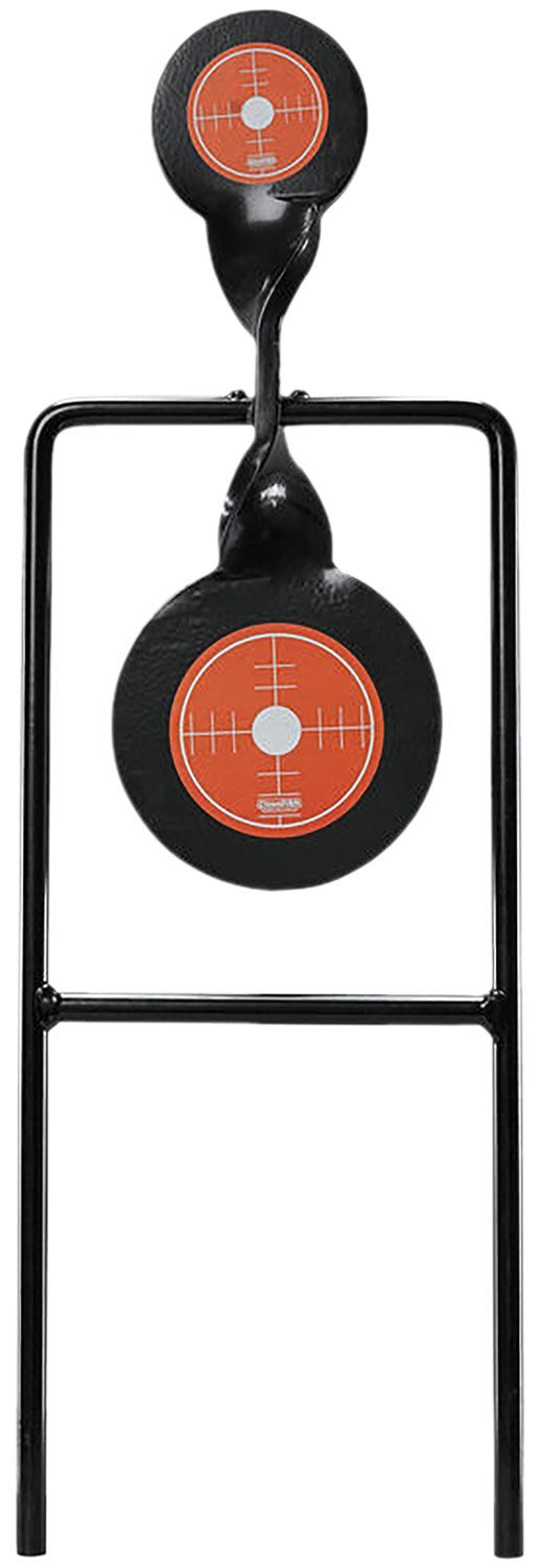 Champion 40875 Double Gong Spinner Target 3"/4.7" Steel Black/Orange