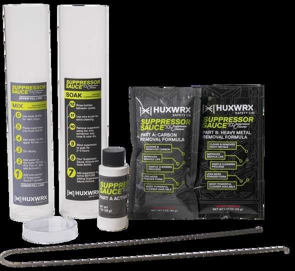 Huxwrx 3203 Suppressor Sauce Refill Kit Black with Carbon Removal