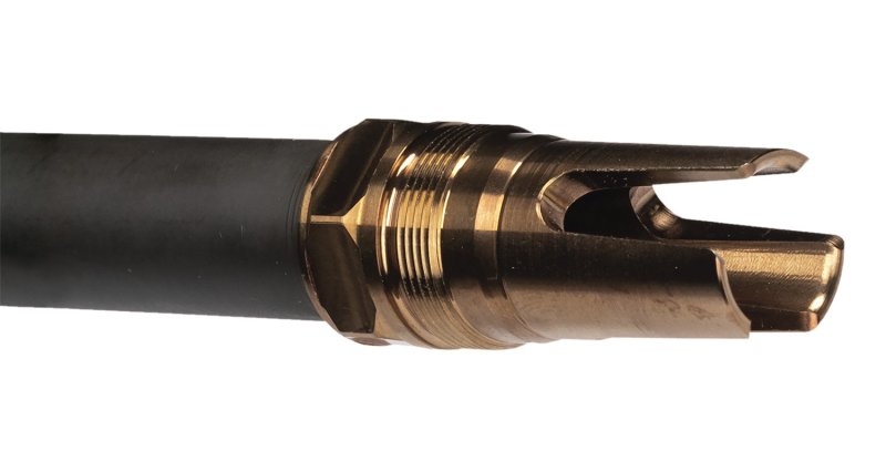 Q LLC ACCFH3/4-24 Flash Hider Steel 3/4x24 Thread 2.13In