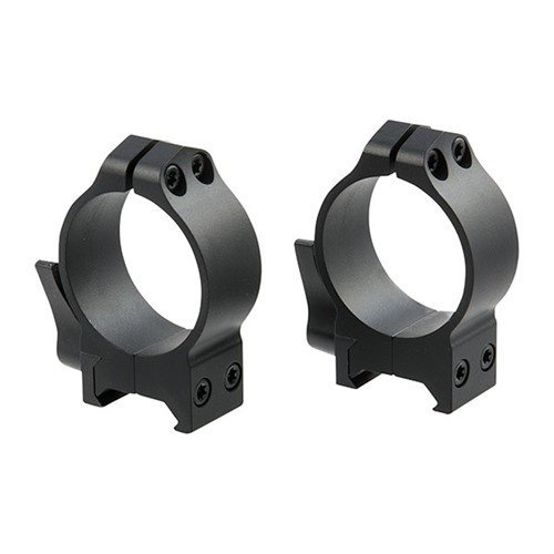 Warne 221LM 34mm Medium QD Rings Black .375" Matte Blue