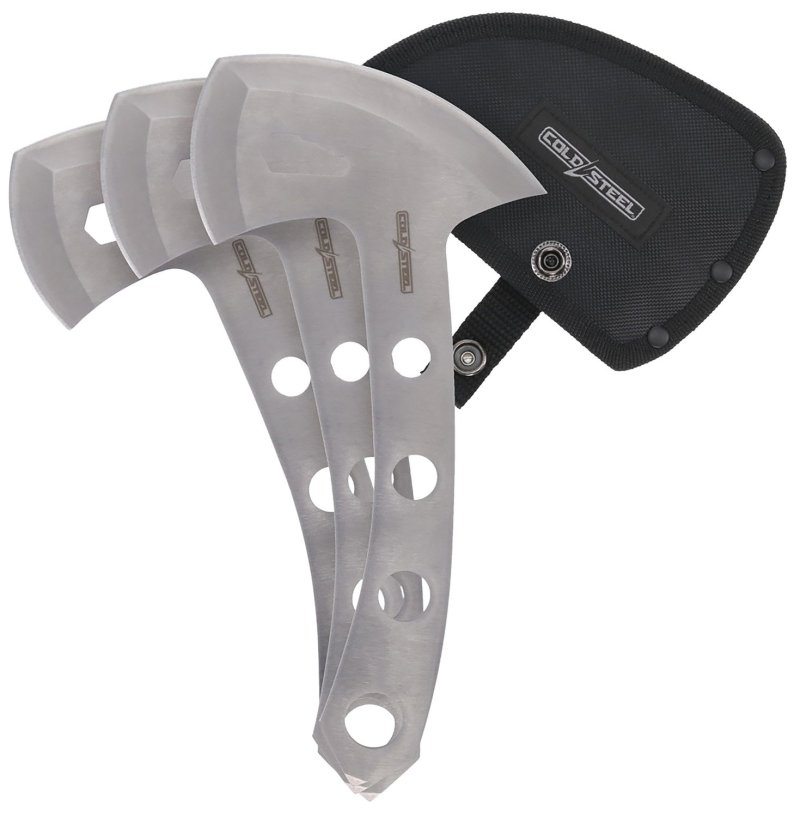 Cold Steel CSTH50AX3PK Throwing Axes 5In 420 Stainless Blade Set
