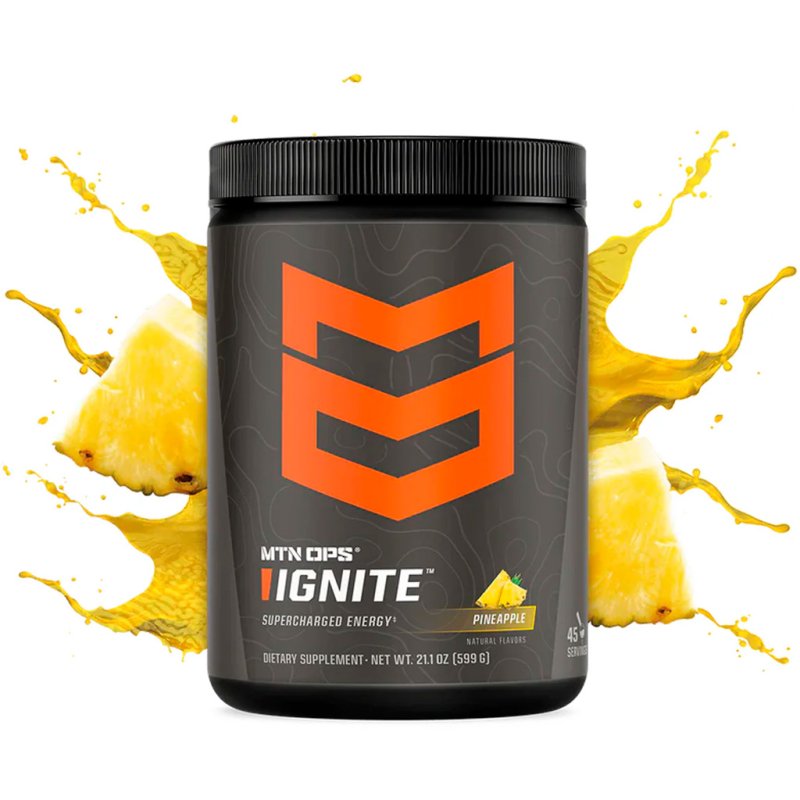MTN OPS Ignite Pineapple Tub 200 mg Caffeine Zero Sugar