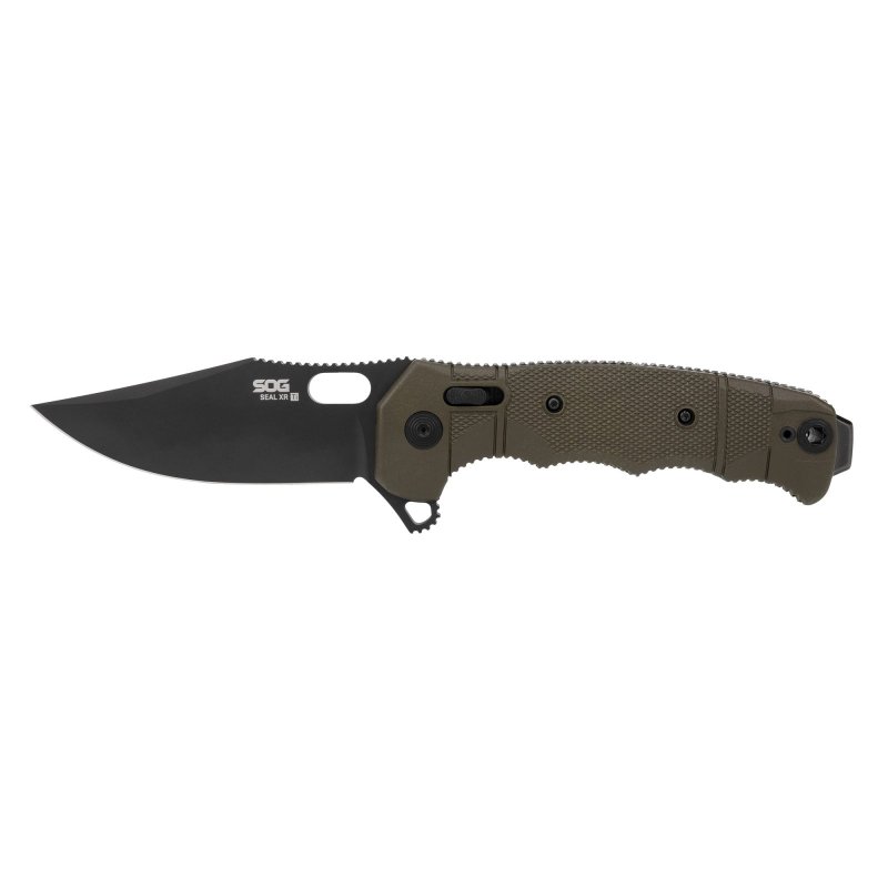 SOG SOG12211357 Seal XR 3.9" MagnaCut Blade Black GRN/Titanium Handle