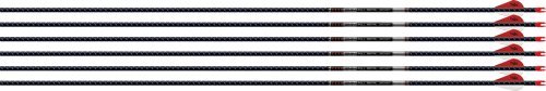 Easton 501238 5MM FMJ 400 Arrows 6-Pack with 2" Blazer Vanes