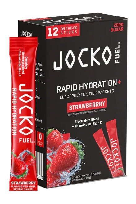 JOCKO 29283 Rapid Hydration Powder Strawberry 12-Pack