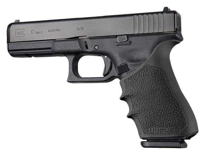 Hogue 17020 HandALL Beavertail Grip Sleeve Fits Glock 17 Gen1/2/5 Black