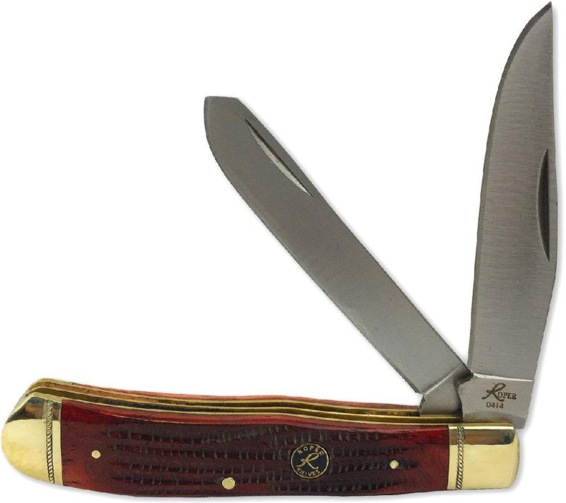 ABKT RP0002CTB Closed 4.12 In Blade 3.25 In Brown Jigged Bone