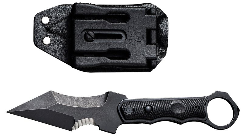 CIVIVI Orthrus 3.76In Stonewash Blade Black G-10 Handle