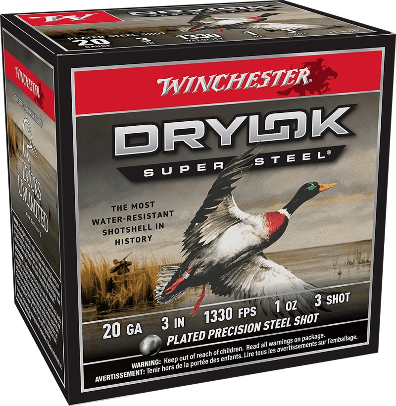 Winchester Drylok Magnum 20 Gauge 3 In 1 Oz Steel 25 Rounds