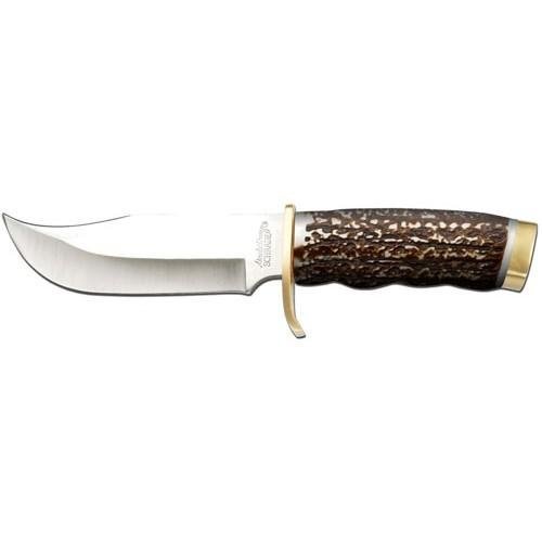Uncle Henry 1100091 Next Gen Staglon Knife 5.5" Blade with Leather Sheath