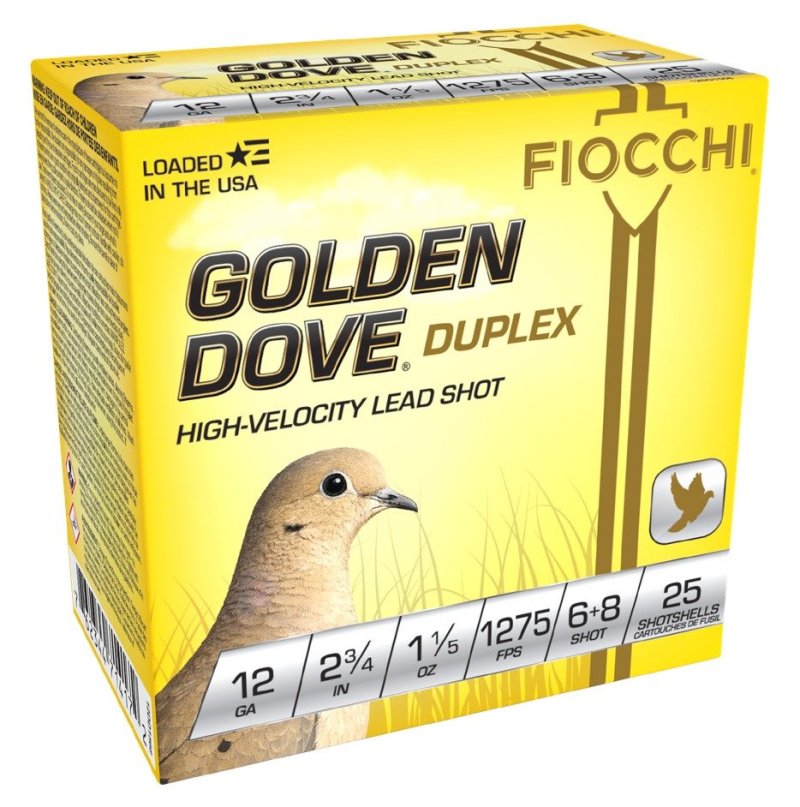 FIO 12DD1568 GLD DOVE 12 Gauge 2.75 In 6+8 1-1/5 25/10
