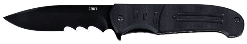 CRKT Ignitor Assisted Folding Knife 3-1-2" Drop Point Blade Black with V...