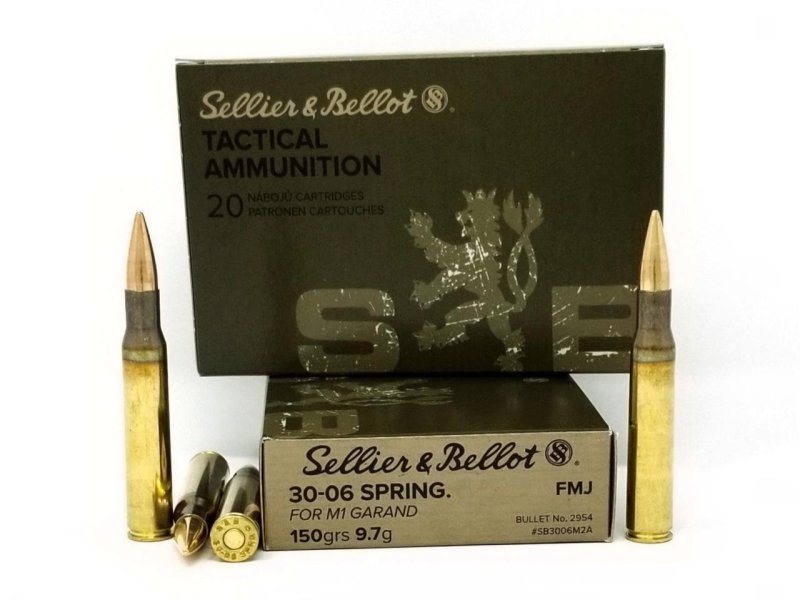 Sellier & Bellot SB3006M2 Rifle 30-06Springfield 150gr Full Metal Jacket