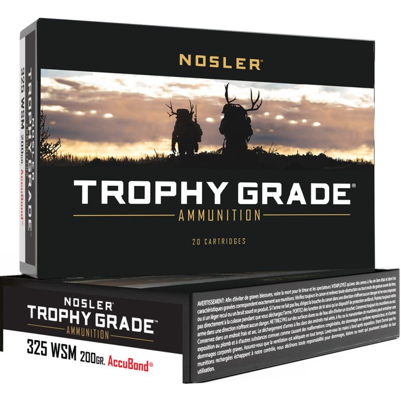 Nosler 60165 Trophy Grade 300 RUM 200gr AB SP, 20rd, Brass, Optimum Performance