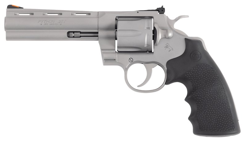Colt ZPYTHONSM5RTS Python .357 Mag 5" Matte SS Rubber Blemished Revolver