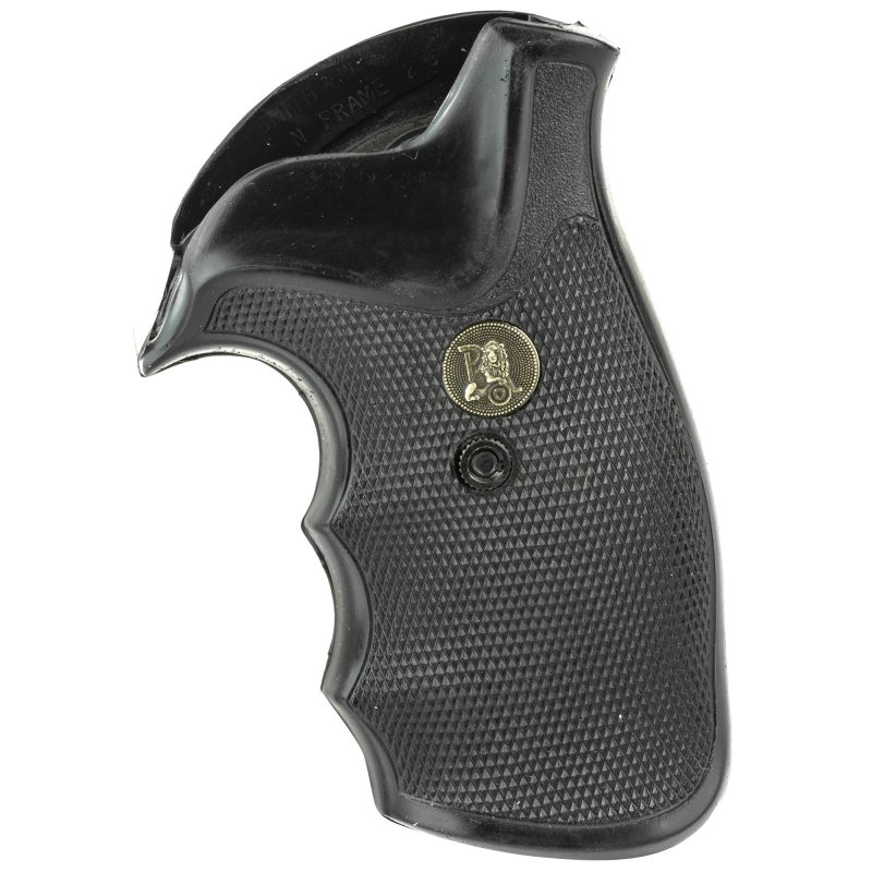 Pachmayr 03292 Gripper Grip Checkered Black Rubber for S&W N Frame