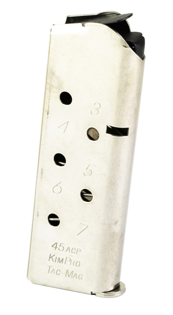 Kimber 1100813A 1911 KimPro Tac-Mag 7rd .45 ACP Compact Stainless Steel