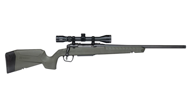 Savage Axis 2 XP G4 Rifle 308 Win 20 in. BLK/Green Stock 4rd w/3-9X40 BDC