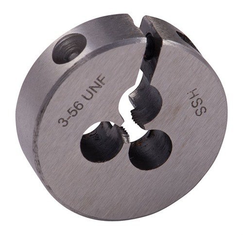 Brownells Round Wire Gauge Carbon Die 13/16 Diameter 3-56 Thread