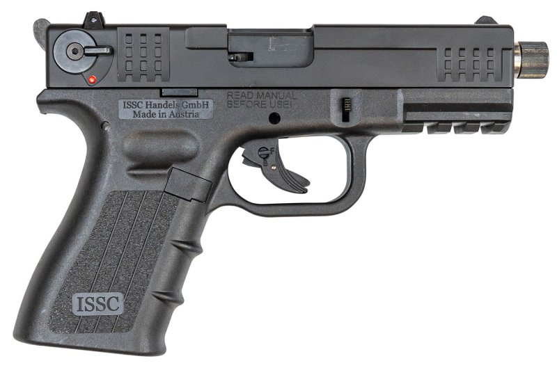 ISSC M22 Gen 2 22 LR 10+1 4.10" Threaded Barrel Black Grip