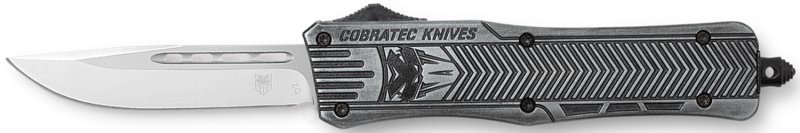 CobraTec MSWCTK1MDNS CTK-1 3" D2 Steel OTF Knife, American Flag Handle