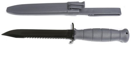 Glock Field Knife 7 In Blade Gray Polymer Handle Sawback