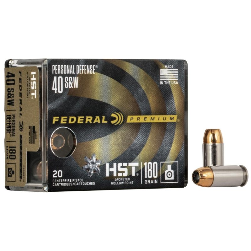 Federal Premium HST .40 S&W 180gr JHP Ammo - 20 Rounds