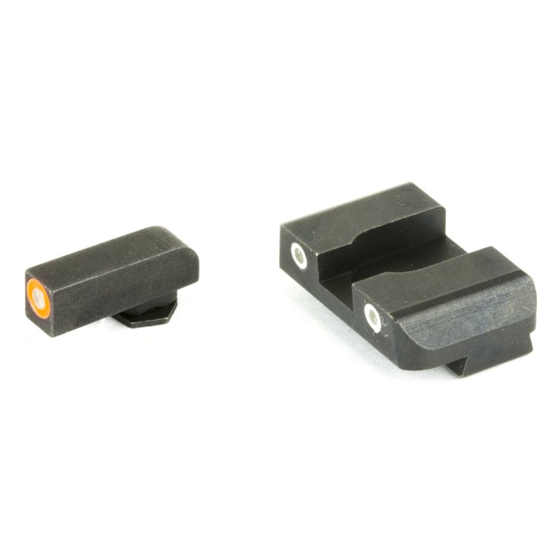 AmeriGlo GL241 Custom Classic Sight Set Glock Green Tritium Orange Outline