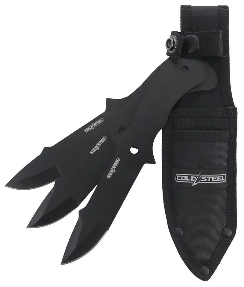 Cold Steel CSTH80KVC3PK Throwing Knives Set of 3 Fixed 8" Drop Point Pl...