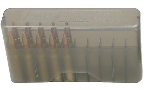 MTM Case-Gard J-20 Series Rifle Ammo Box - 20 Rounds - Clear Smoke
