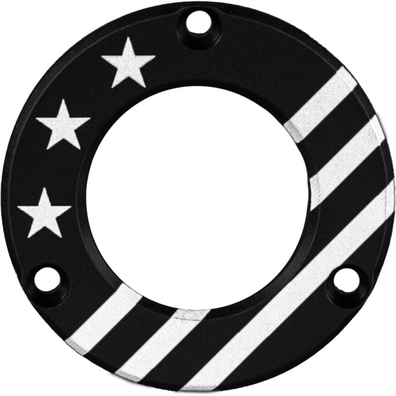Axcel Driver Hubcap ADVR-HUB-BKUSA Black Engraved Patriotic Theme