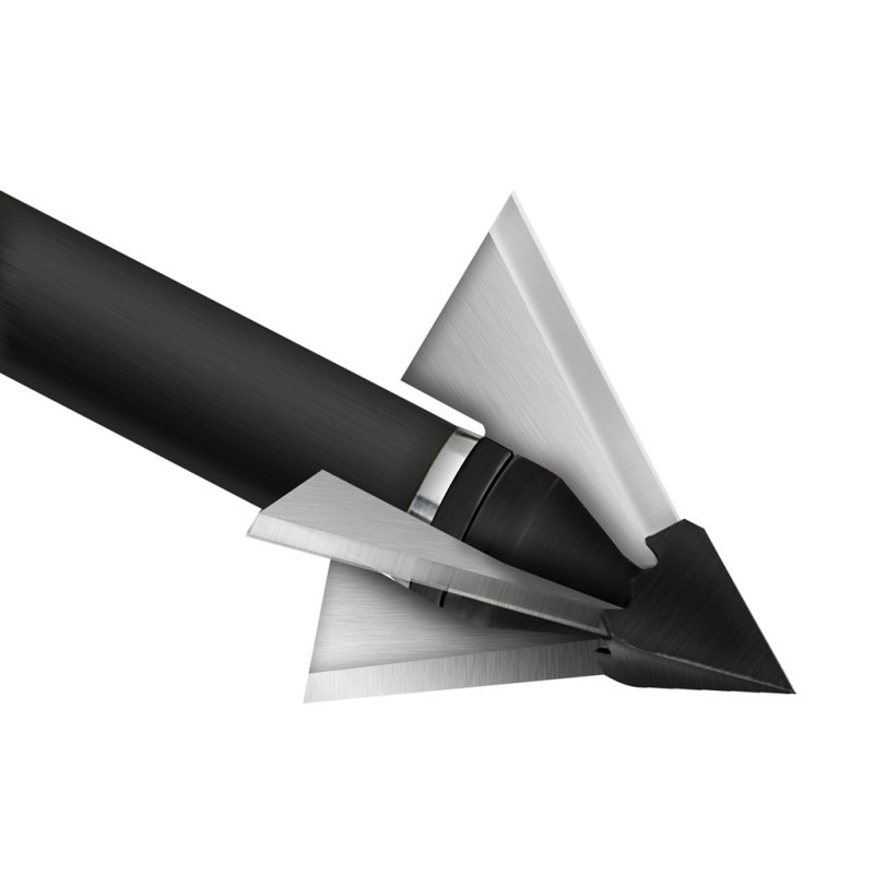 QAD BC125-F Exodus Broadheads 125gr 3pk, Fixed Blade, 1.25" Cut Diameter