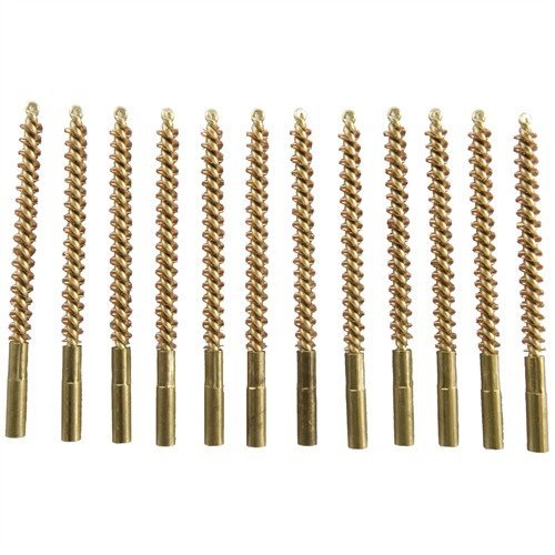 Brownells Special Line Dewey Brush Bronze .22 Cal Cf Rifle 12 Pack