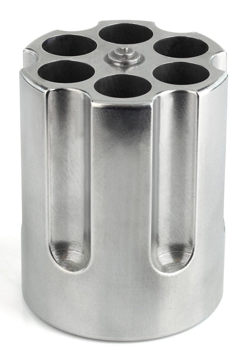 Caliber Gourmet CBG1007 Silver Aluminum Revolver Cylinder Pen Holder