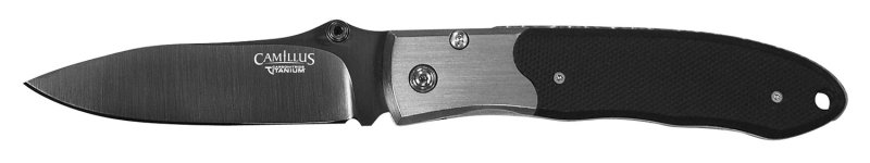 Camillus Knives 18671 VG-10 Drop Point 3 In Black/Silver