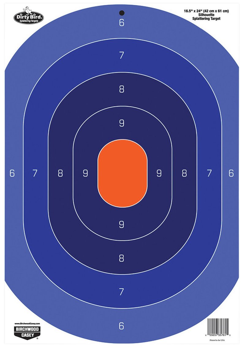 Birchwood Casey Dirty Bird Silhouette Oval Target 16.5" x 24" 3 Pack