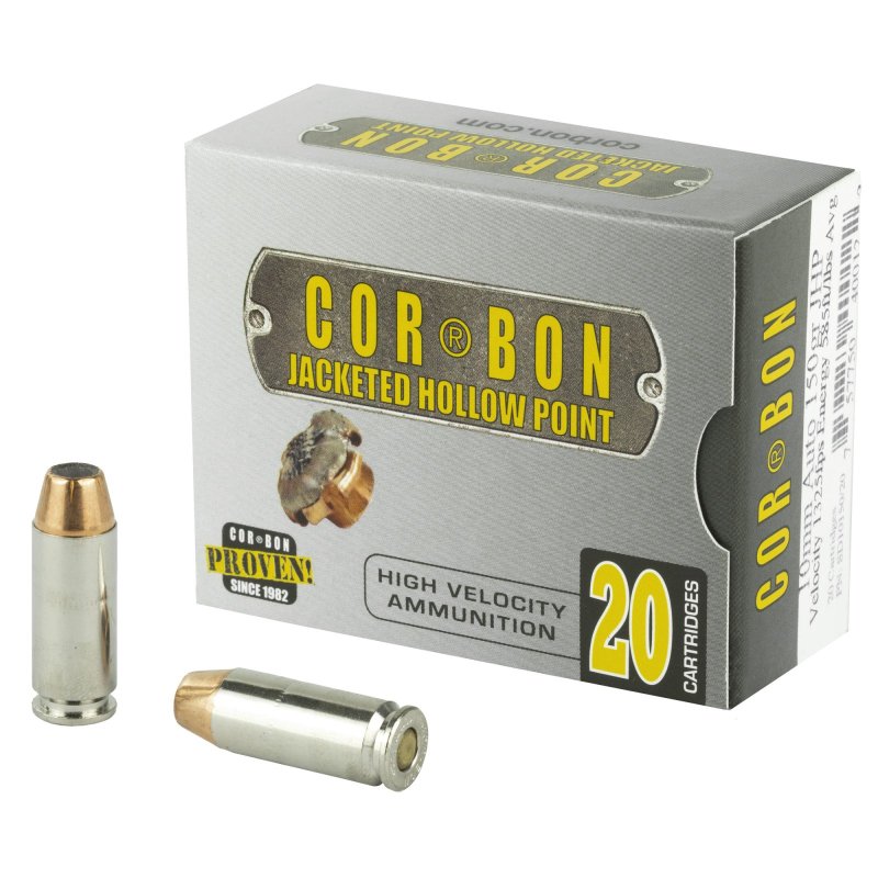 Corbon 10150 10MM Auto 150 Grain Jacketed Hollow Point 20 Rounds