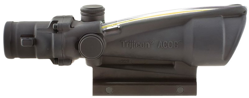 Trijicon 100146 ACOG 3.5x35mm Scope Amber Chevron .223/5.56 BDC Black