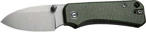 Civivi C19068SB1 Baby Banter 2.34" Green Micarta Gray Stonewash Knife